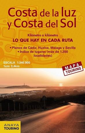 MAPA DE CARRETERAS DE LA COSTA DE LA LUZ Y LA COSTA DEL SOL | 9788499358529 | ANAYA TOURING