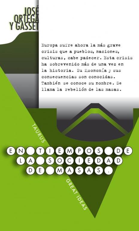 EN TIEMPOS DE LA SOCIEDAD DE MASAS  SERIE GREAT IDEAS 23  | 9788430602230 | ORTEGA Y GASSET, JOSE