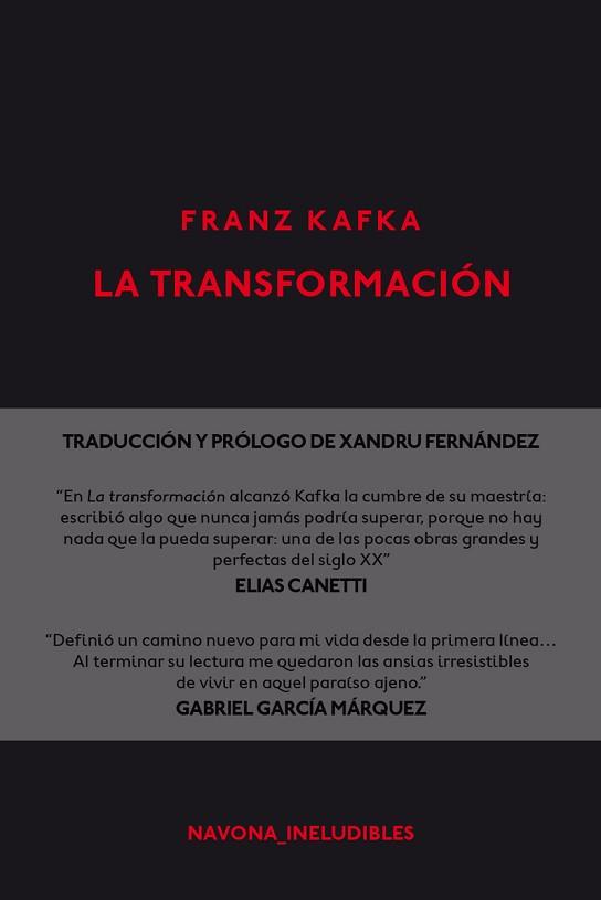 TRANSFORMACON, LA | 9788417181048 | KAFKA, FRANZ