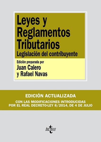 LEYES Y REGLAMENTOS TRIBUTARIOS | 9788430963492 | EDITORIAL TECNOS