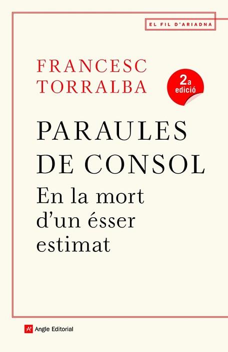 PARAULES DE CONSOL | 9788418197246 | TORRALBA ROSELLO, FRANCESC