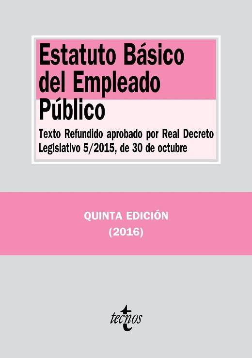 ESTATUTO BASICO DEL EMPLEADO PUBLICO | 9788430968855