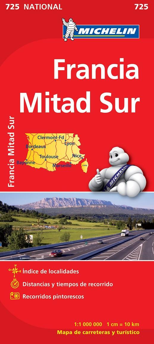 MAPA NATIONAL FRANCIA SUR MICHELIN  | 9782067171244