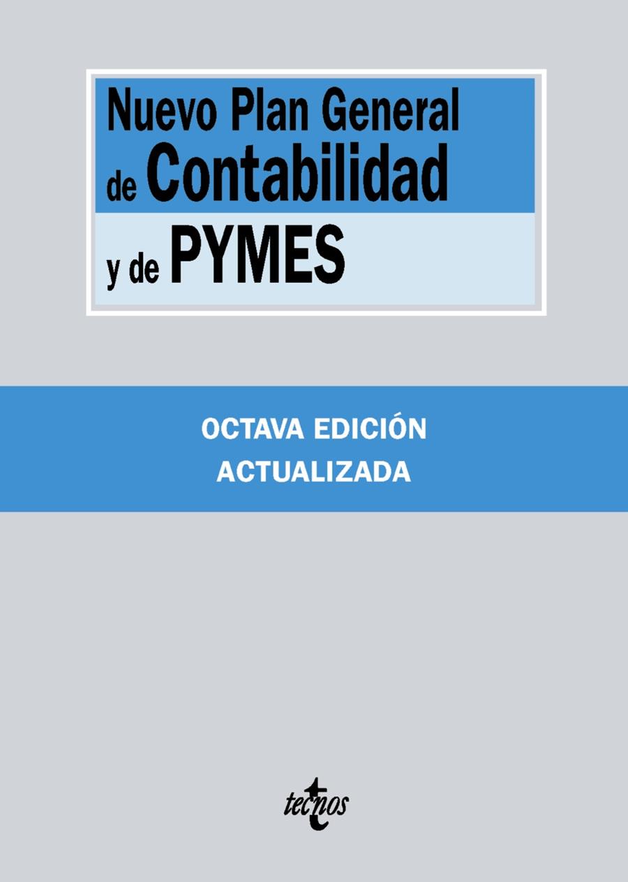 NUEVO PLAN GENERAL DE CONTABILIDAD Y DE PYMES | 9788430966790 | EDITORIAL TECNOS