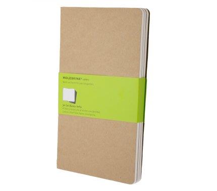 SET DE 3 CUADERNOS CAHIER CON PÁGINAS EN BLANCO - LARGE - COLOR KRAFT | 9788883705007