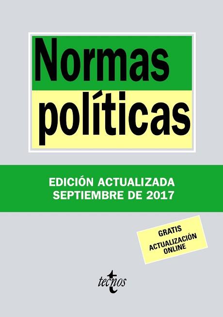 NORMAS POLITICAS | 9788430971794 | EDITORIAL TECNOS