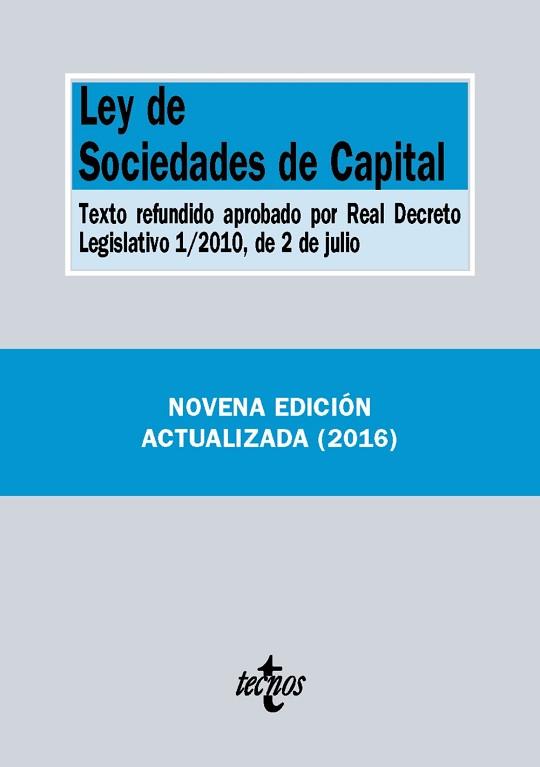 LEY DE SOCIEDADES DE CAPITAL | 9788430969142