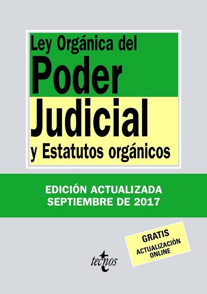 LEY ORGANICA DEL PODER JUDICIAL | 9788430971831 | EDITORIAL TECNOS