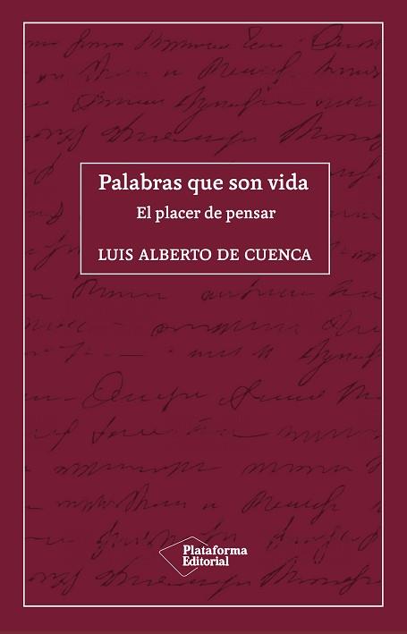 PALABRAS QUE SON VIDA | 9788418285035 | DE CUENCA, LUIS ALBERTO