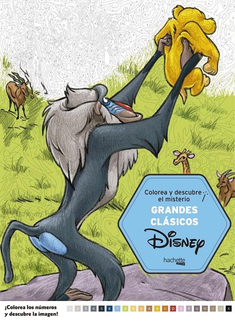 GRANDES CLASICOS DISNEY COLOREA Y DESCUBRE EL MISTERIO | 9788416857098