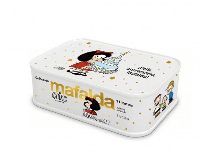 COLECCION MAFALDA: 11 TOMOS EN UNA CAJA DE LATA (EDICIÓN ¡FELIZ ANIVERSARIO, MAF | 9788426420008 | QUINO