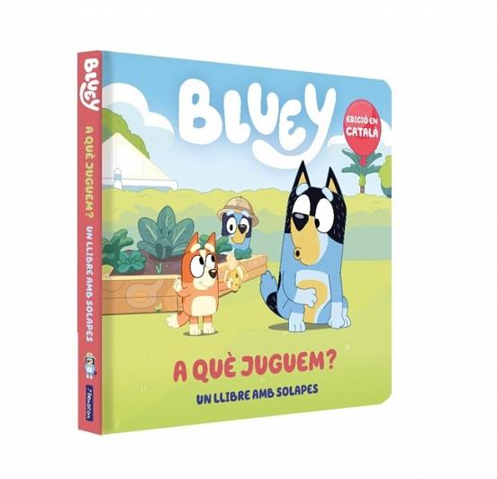 BLUEY  LLIBRE DE CARTRO AMB SOLAPES  A QUE JUGUEM | 9788448870096 | BLUEY