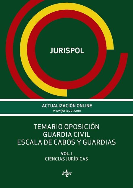 TEMARIO OPOSICION GUARDIA CIVIL ESCALA DE CABOS Y GUARDIAS | 9788430968350