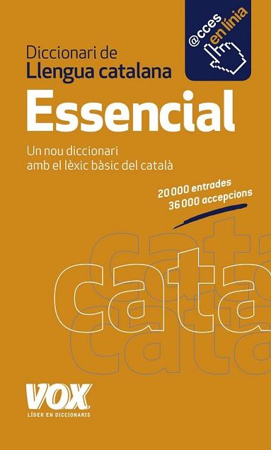 DICCIONARI ESSENCIAL DE LLENGUA CATALANA | 9788499741994