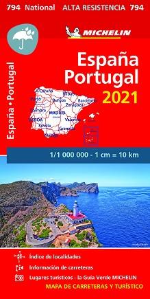 MAPA NATIONAL ESPAÑA - PORTUGAL 2021 "ALTA RESISTENCIA" | 9782067250086