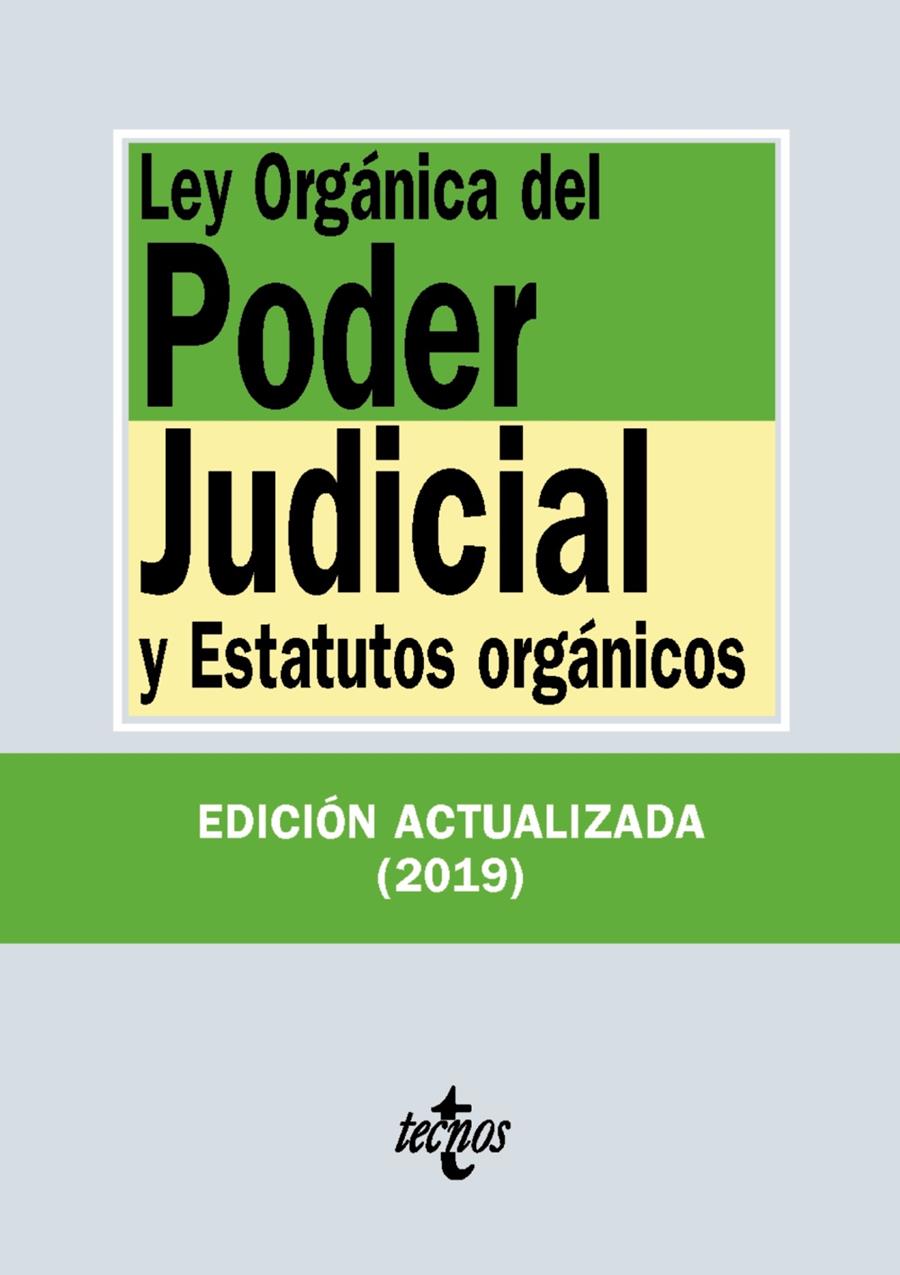 LEY ORGANICA DEL PODER JUDICIAL | 9788430977123 | EDITORIAL TECNOS