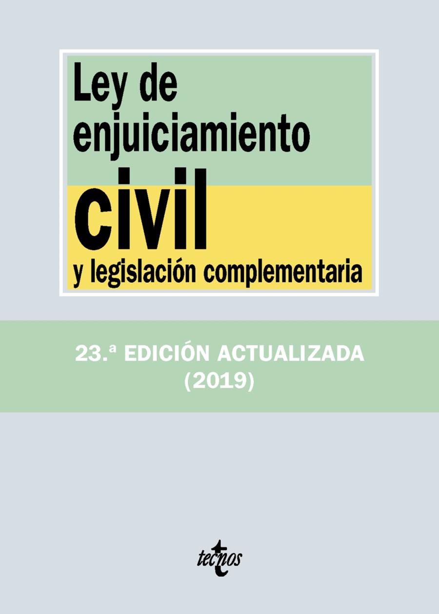 LEY DE ENJUICIAMIENTO CIVIL Y LEGISLACION COMPLEMENTARIA | 9788430977079 | EDITORIAL TECNOS