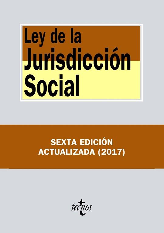 LEY DE LA JURISDICCION SOCIAL | 9788430972579 | EDITORIAL TECNOS