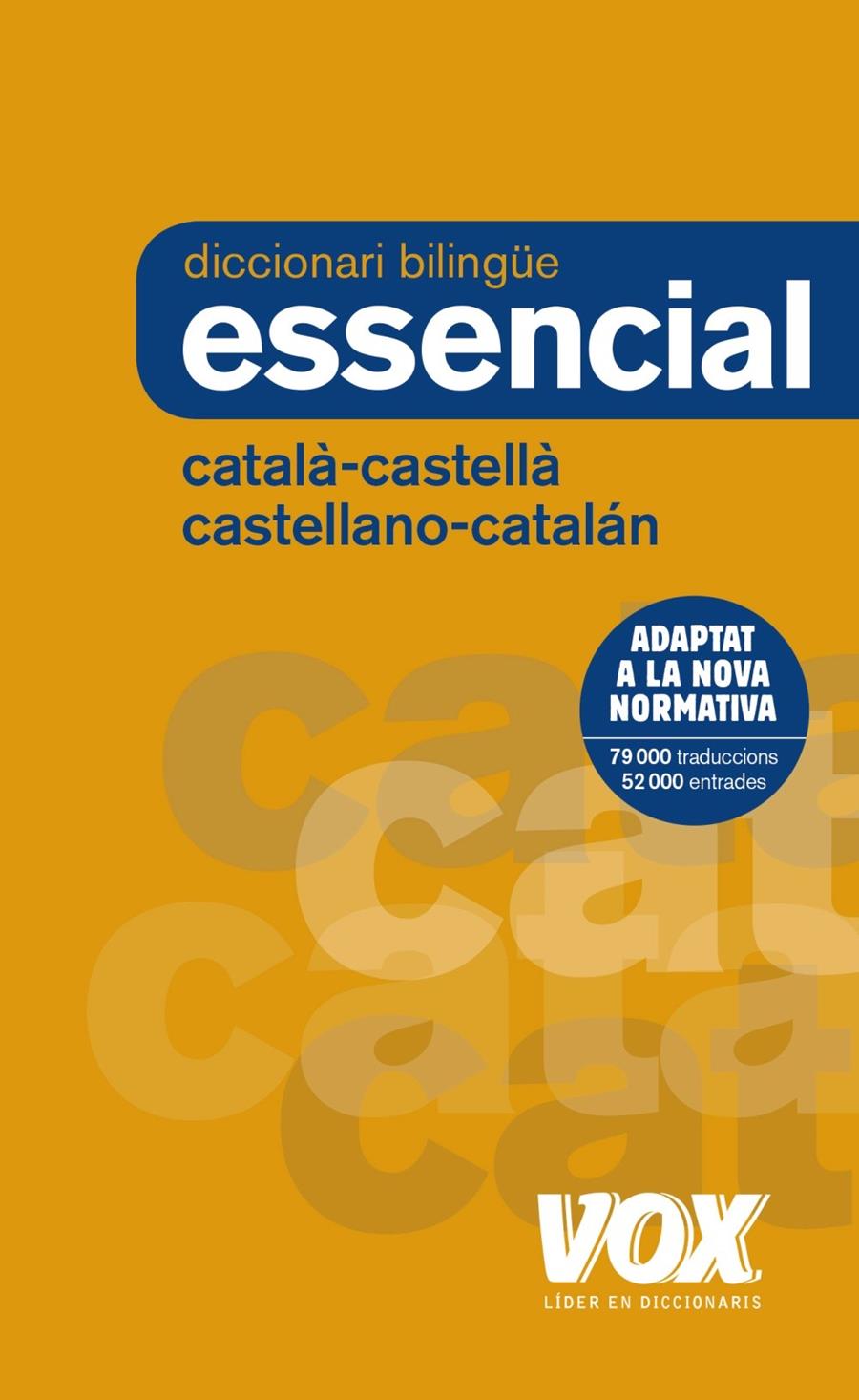 DICCIONARI ESSENCIAL CATALA-CASTELLA CASTELLA-CATALA | 9788499742717 | VOX EDITORIAL