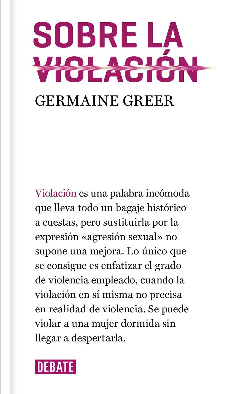 SOBRE LA VIOLACION | 9788417636036 | GREER, GERMAINE