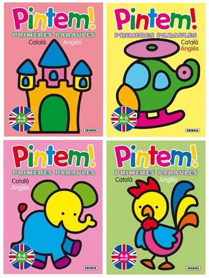 PINTEM! PRIMERES PARAULES CATALA -ANGLES  4 TITOLS | 9788467705812 | BUSQUETS, CARMEN