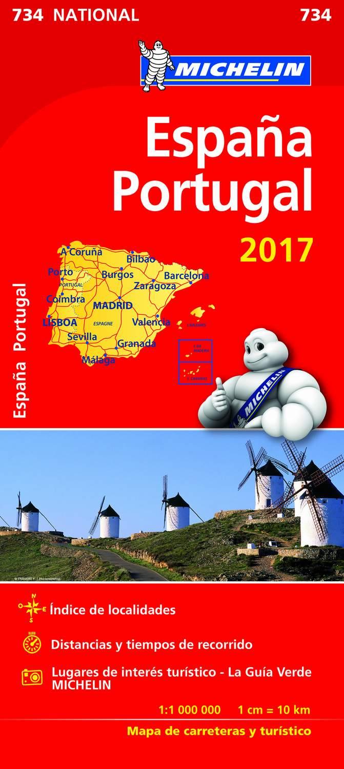 MAPA NATIONAL ESPAÑA  PORTUGAL | 9782067218932