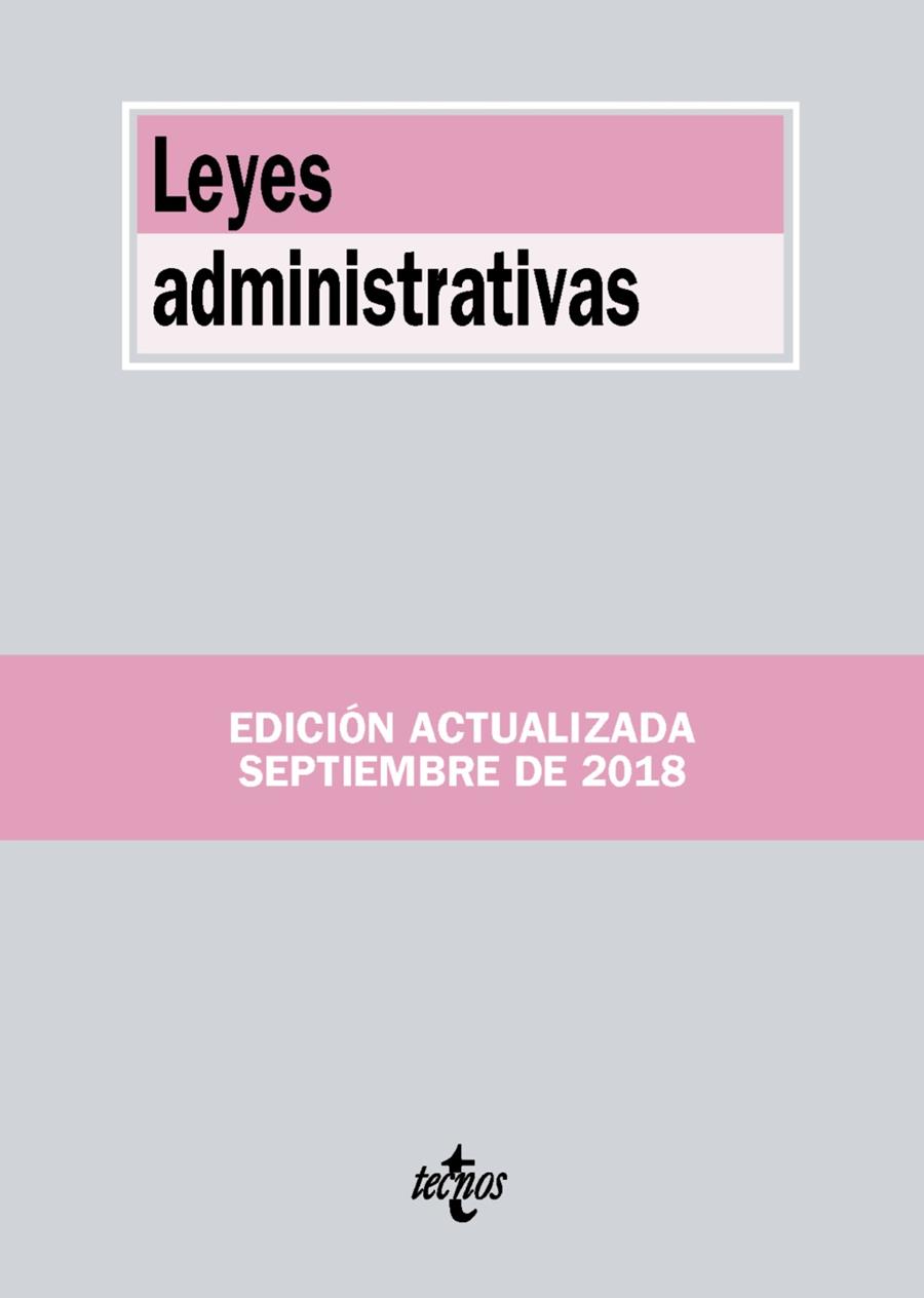 LEYES ADMINISTRATIVAS (SEPTIEMBRE 2018) | 9788430974955