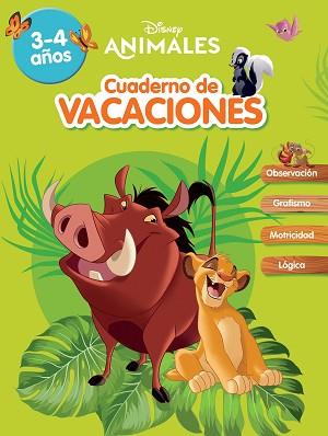 ANIMALES DISNEY  CUADERNO DE VACACIONES (3-4 AÑOS) (DISNEY. CUADERNO DE VACACION | 9788418039904