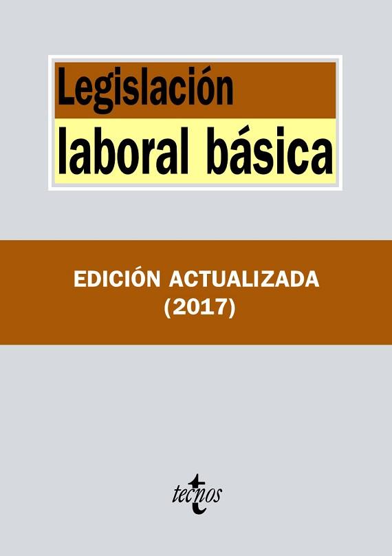 LEGISLACION LABORAL BASICA | 9788430972548 | EDITORIAL TECNOS