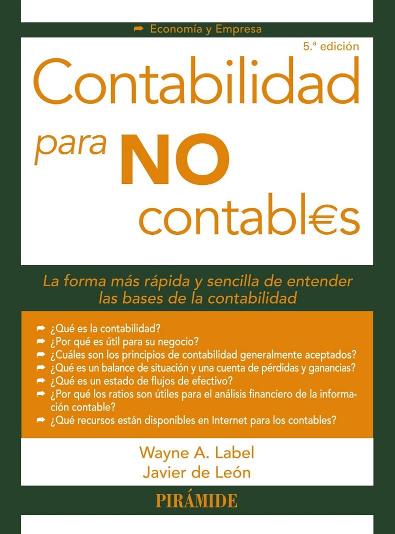 CONTABILIDAD PARA NO CONTABLES | 9788436841510 | LABEL, WAYNE / LEON LEDESMA, JAVIER DE