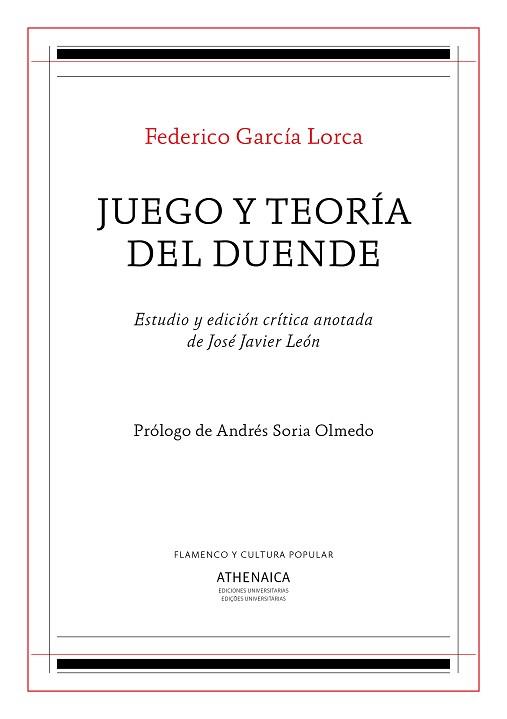 JUEGO Y TEORIA DEL DUENDE | 9788417325435 | GARCIA LORCA, FEDERICO