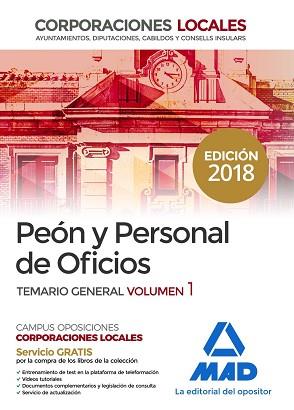 PEONES Y PERSONAL DE OFICIOS DE CORPORACIONES LOCALES TEMARIO GENERAL VOLUMEN 1 | 9788414217146 | EDITORES, 7/VEGA ÁLVAREZ, JOSÉ ANTONIO/SOUTO FERNÁNDEZ, RAFAEL SANTIAGO/TORRES FONSECA, TERESA