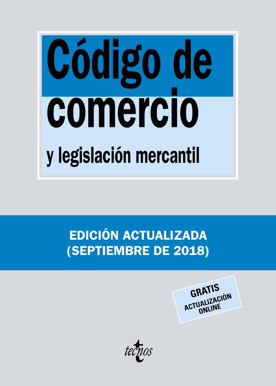 CODIGO DE COMERCIO (SEPTIEMBRE 2018) | 9788430975082