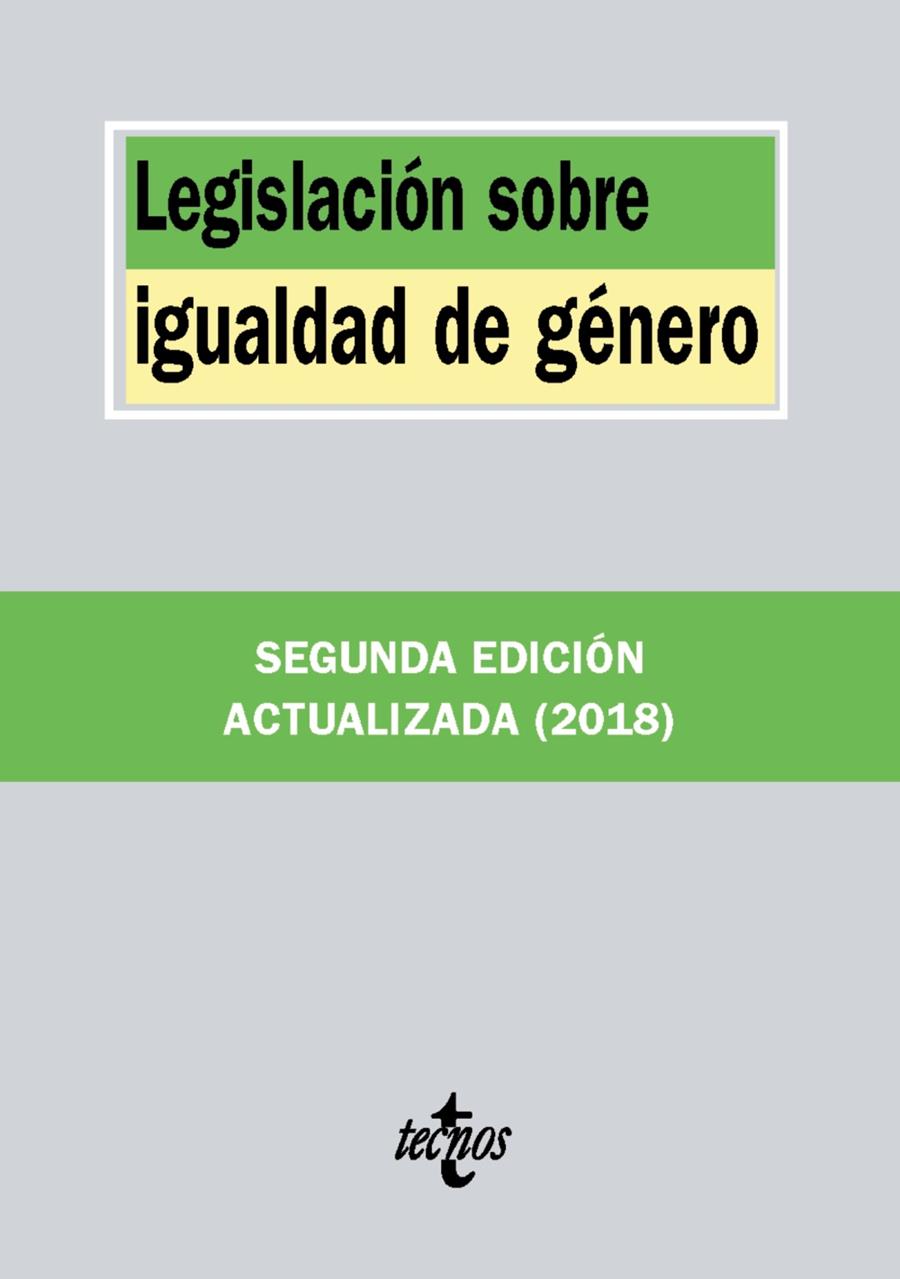 LEGISLACION SOBRE IGUALDAD DE GENERO | 9788430963447 | EDITORIAL TECNOS