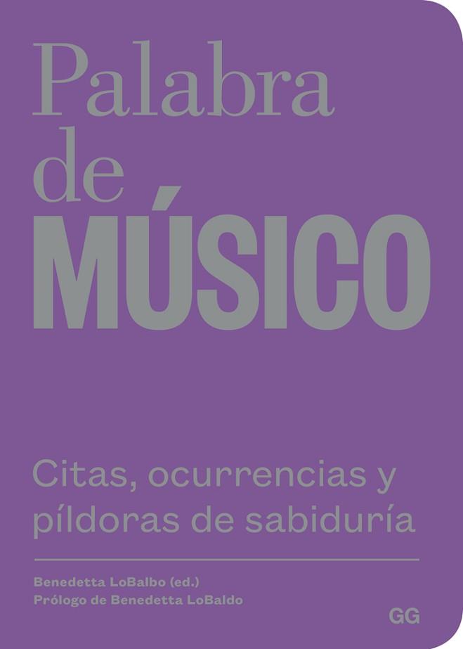 PALABRA DE MUSICO | 9788425230387 | BENEDETTA LOBALBO