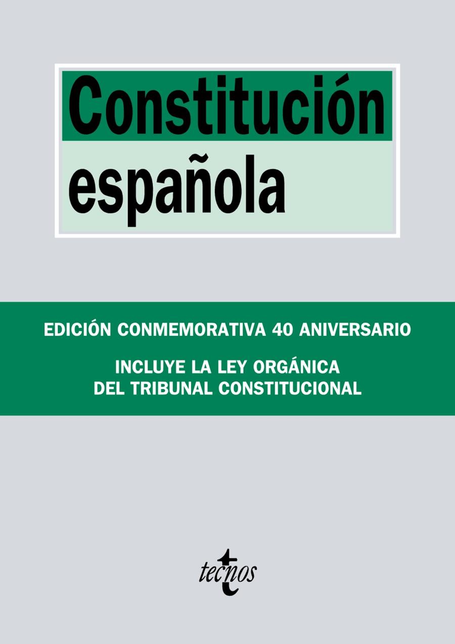 CONSTITUCION ESPAÑOLA (EDICION CONMEMORATIVA 40 ANIVERSARIO) | 9788430974986